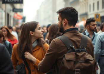 strangers passing by